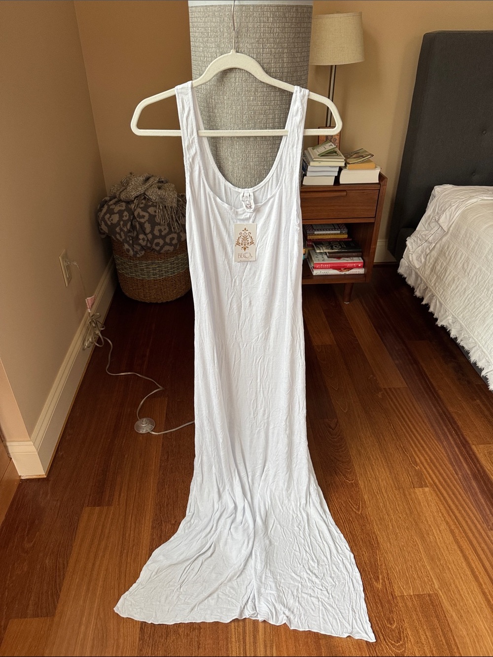 BECCA White Women's Swim Coverup Maxi Dress